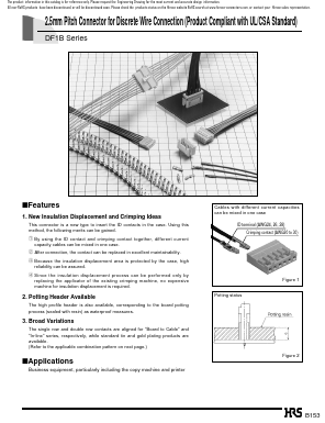 DF1B-14S-2.5DS Datasheet PDF HIROSE ELECTRIC