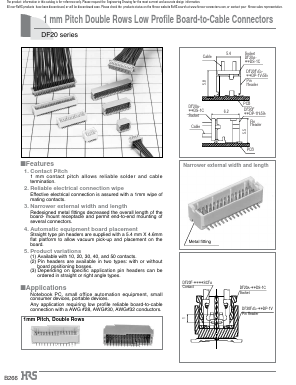 DF20F-30DP-1H59 Datasheet PDF HIROSE ELECTRIC