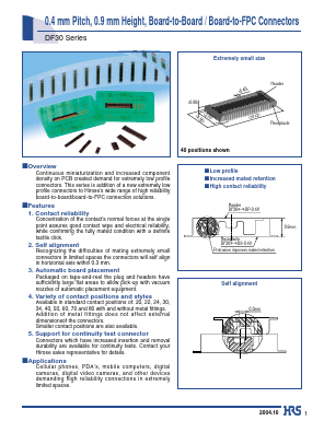 DF30FC-50DS-0.4V(82) Datasheet PDF HIROSE ELECTRIC
