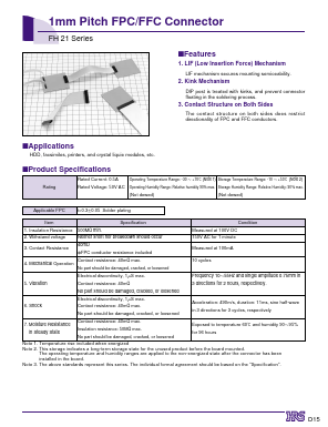 FH21-05S-1DS Datasheet PDF HIROSE ELECTRIC