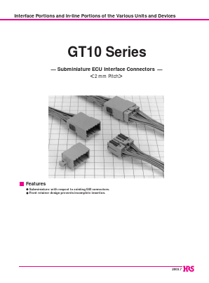 GT10-2022PCF Datasheet PDF HIROSE ELECTRIC