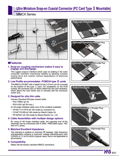 MMCX-J-316/U Datasheet PDF HIROSE ELECTRIC