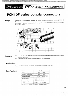 PO51-P-1.5-1A Datasheet PDF HIROSE ELECTRIC