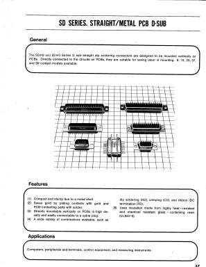 SDDB-15S Datasheet PDF HIROSE ELECTRIC