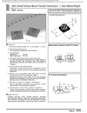 W.FL-2LP-04N1T-A-L Datasheet PDF HIROSE ELECTRIC