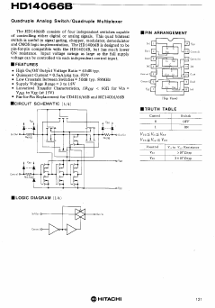 HD14066B Datasheet PDF Hitachi -> Renesas Electronics