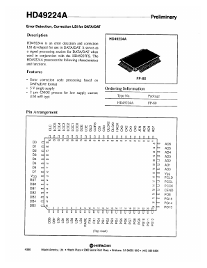 HD49224A Datasheet PDF Hitachi -> Renesas Electronics