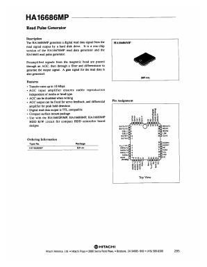 HA16686MP Datasheet PDF Hitachi -> Renesas Electronics