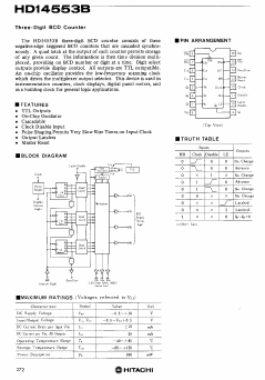 HD14553B Datasheet PDF Hitachi -> Renesas Electronics