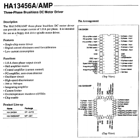 HA13456AMP Datasheet PDF Hitachi -> Renesas Electronics