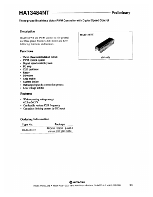 HA13484NT Datasheet PDF Hitachi -> Renesas Electronics