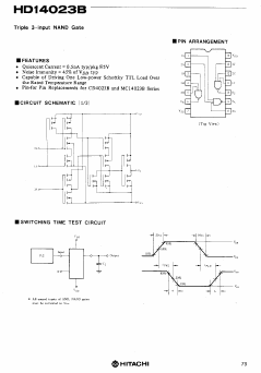 HD14023B Datasheet PDF Hitachi -> Renesas Electronics