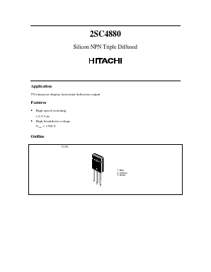 2SC4880 Datasheet PDF Hitachi -> Renesas Electronics