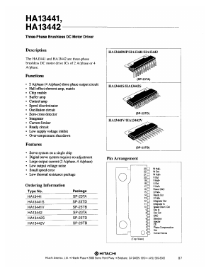 HA13441S Datasheet PDF Hitachi -> Renesas Electronics