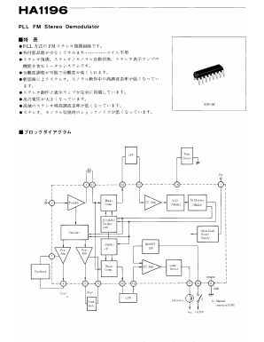 HA1196 Datasheet PDF Hitachi -> Renesas Electronics