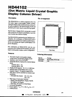 HD44102 Datasheet PDF Hitachi -> Renesas Electronics