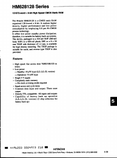 HM628128R-7 Datasheet PDF Hitachi -> Renesas Electronics