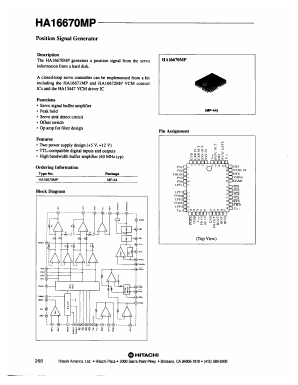 HA16670MP Datasheet PDF Hitachi -> Renesas Electronics