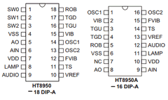 HT8950A-16 Datasheet PDF Holtek Semiconductor