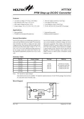 HT77XX Datasheet PDF Holtek Semiconductor