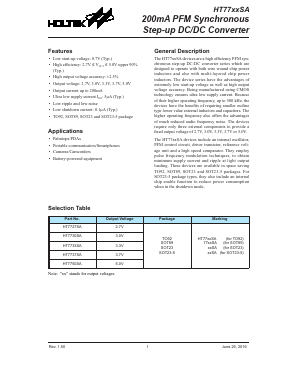 HT7737SA Datasheet PDF Holtek Semiconductor