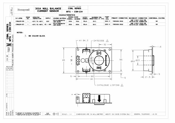 CSNL281-007 Datasheet PDF Honeywell International