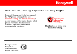 SS100 Datasheet PDF Honeywell International