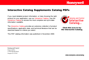 MS24658-22 Datasheet PDF Honeywell International