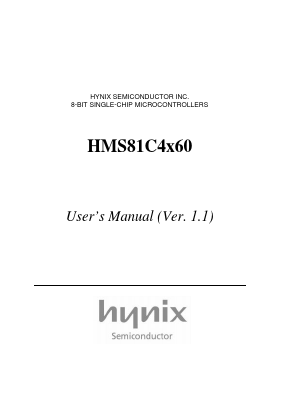 HMS81C4360 Datasheet PDF Hynix Semiconductor