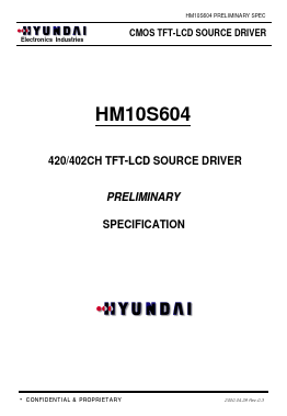 HM10S604 Datasheet PDF Hyundai Micro Electronics