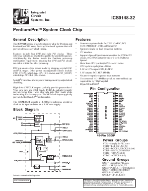 AV9148F-32 Datasheet PDF Integrated Circuit Systems