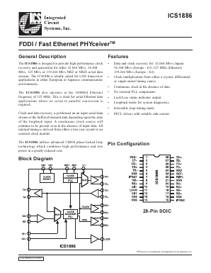 AV1886M Datasheet PDF Integrated Circuit Systems
