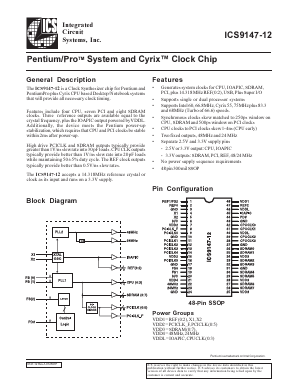 ICS9147-12 Datasheet PDF Integrated Device Technology