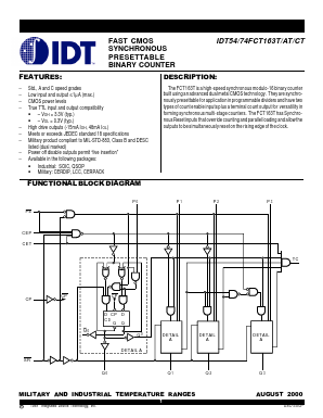 IDT74FCT163CTDB Datasheet PDF Integrated Device Technology