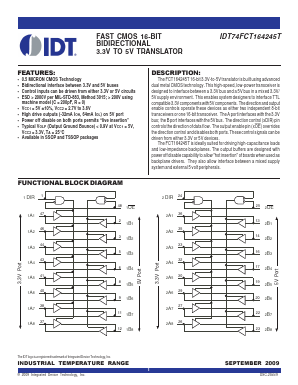 IDT74FCT164245TPAG Datasheet PDF Integrated Device Technology