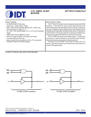 IDT74FCT163827APA Datasheet PDF Integrated Device Technology