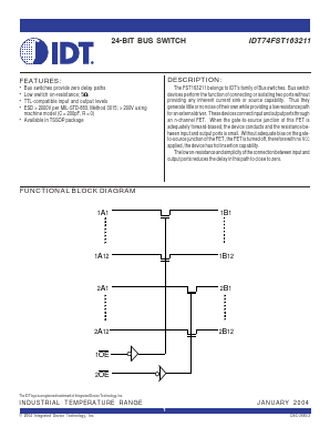 IDT74FST163211 Datasheet PDF Integrated Device Technology