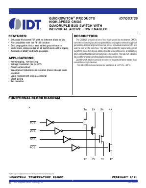 IDTQS3125SG8 Datasheet PDF Integrated Device Technology