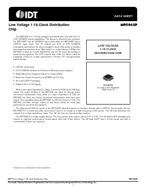 MPC942P Datasheet PDF Integrated Device Technology