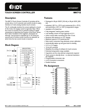 MK712R Datasheet PDF Integrated Device Technology