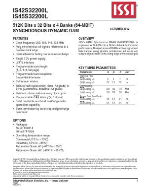 IS42S32200L-5BL Datasheet PDF Integrated Device Technology