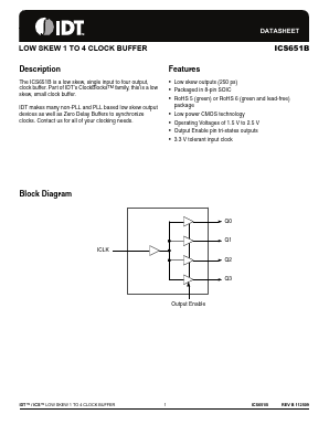 ICS651BMLF Datasheet PDF Integrated Device Technology