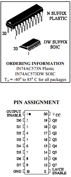 IN74AC573N Datasheet PDF IK Semicon Co., Ltd