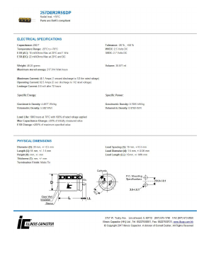 357DER2R5SEZ_ Datasheet PDF Illinois Capacitor, Inc.
