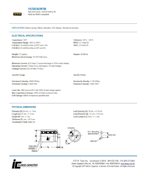 157DCN2R7M_ Datasheet PDF Illinois Capacitor, Inc.