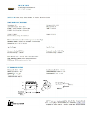 207DCN2R7M_ Datasheet PDF Illinois Capacitor, Inc.