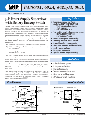 IMP805LC Datasheet PDF IMP, Inc