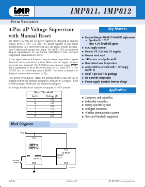 IMP812REUS-T Datasheet PDF IMP, Inc