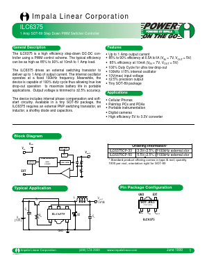 ILC6375CP-50 Datasheet PDF Impala Linear Corporation