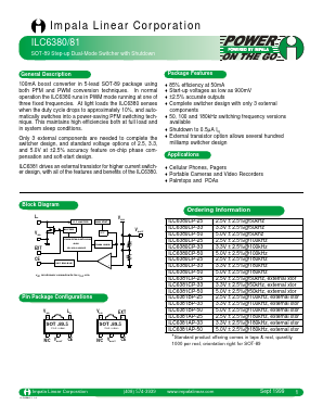 ILC6381BP-50 Datasheet PDF Impala Linear Corporation